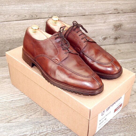 $695 Neiman Marcus GRAVATI Oxford 10 W Wide Caffè 15206 * add $15 new Trees main image 12